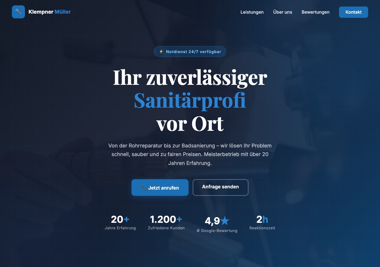 Klempner Müller – Sanitärprofi Saarland